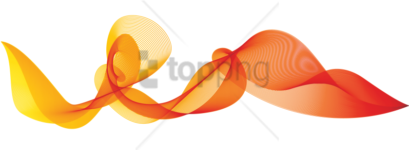 Free Png Download Colorful Waves Png Png Images Background - Orange Colour Vector Png Clipart (851x433), Png Download