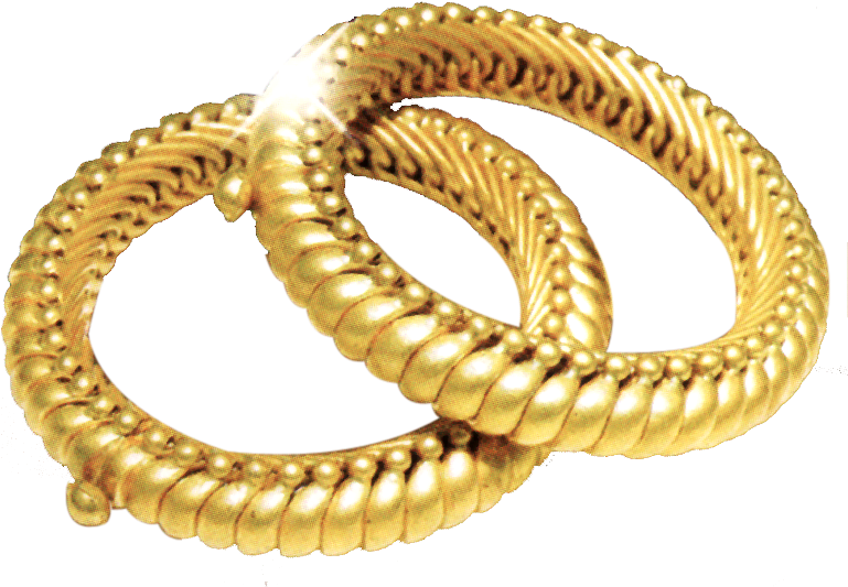 Transparent Gold Bangles Png Clipart (773x605), Png Download