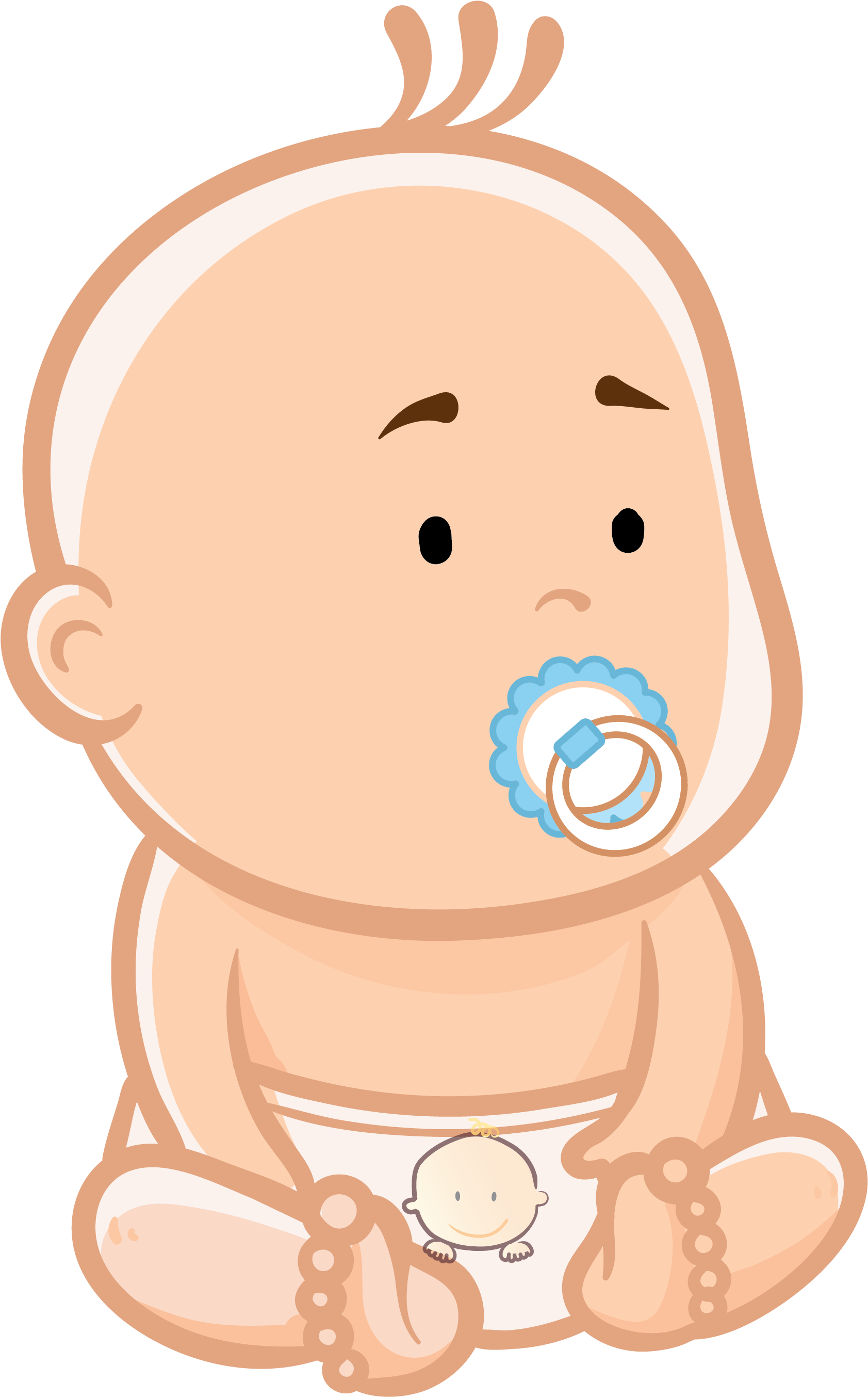 Flashcard-baby - Cartoon Clipart (5333x3000), Png Download