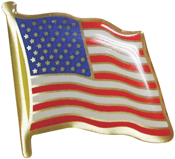American Flag Pin Png - Us Flag Lapel Pin Png Clipart (600x600), Png Download