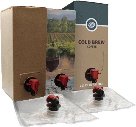 Bag In Box Packaging - Box Clipart (640x539), Png Download