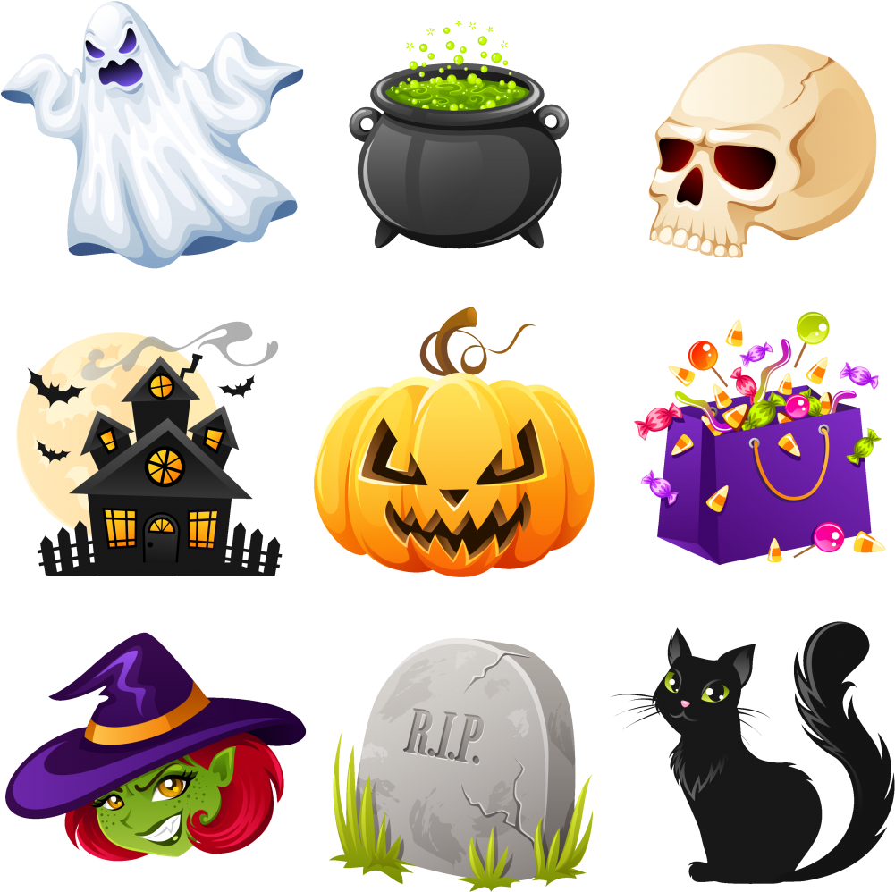 Large Size Of Free Halloween Png Images Creepy Clipart - Mascara De La Muerte Halloween En Psd Transparent Png (1024x1014), Png Download