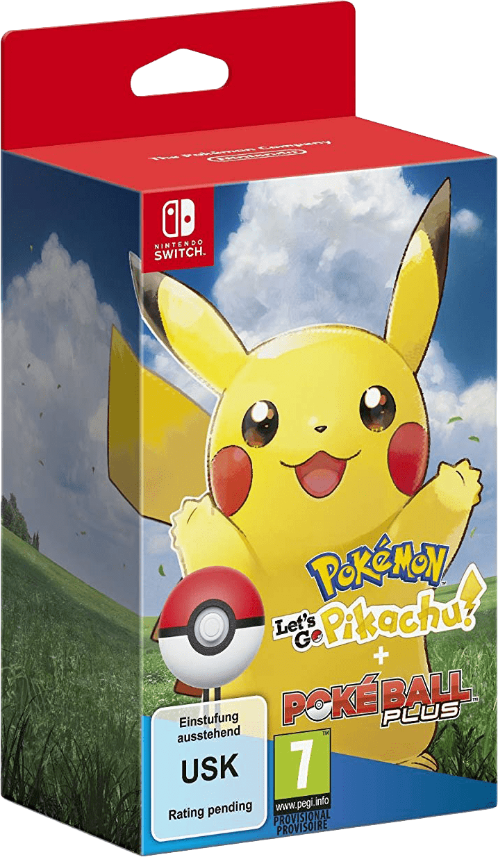 Let's Go, Pikachu Pokéball Plus (new) Clipart Large Size Png Image
