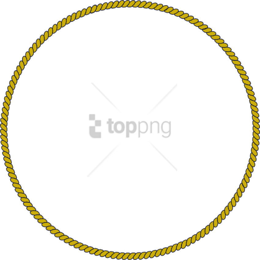 Free Png Gold Rope Chain Png Png Images Transparent - Rope Frame Clipart (850x849), Png Download