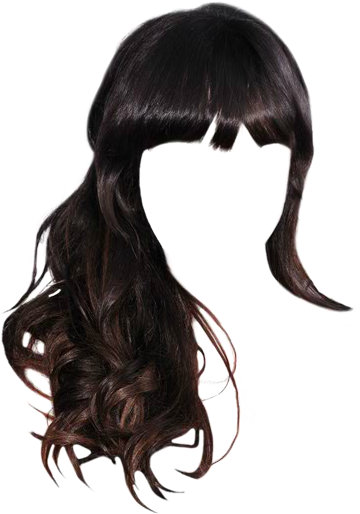 Transparent Bangs Blunt - Blunt Bangs Png Transparent Clipart (521x625), Png Download