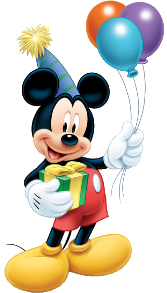 Mickey Balloon Minnie Birthday Mouse Standee Clipart - Mickey Anniversaire ...