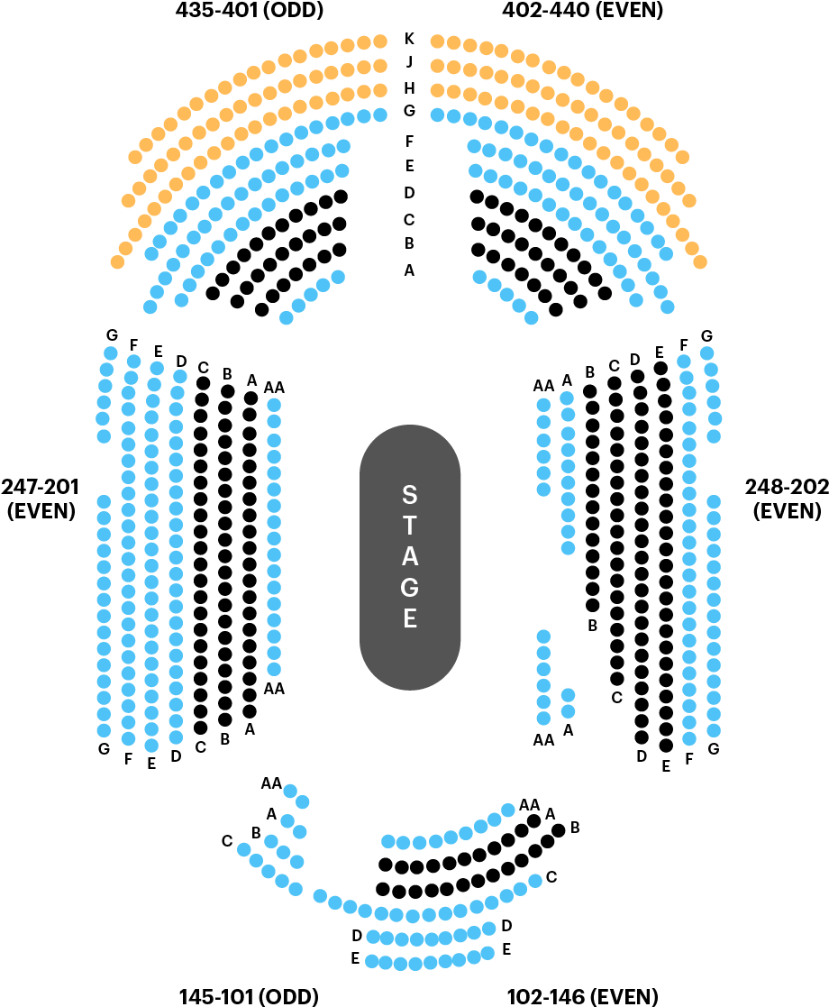 Circle In The Square Theatre Seating Chart Map - Circle In The Square Seating Chart Oklahoma Clipart (1000x1133), Png Download