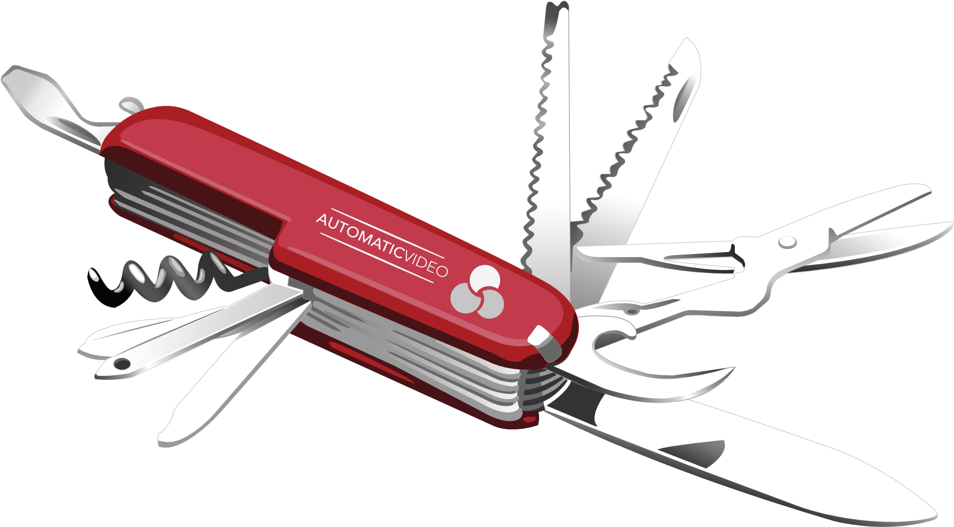 Swiss Army Knife Png Transparent Background - Knife Clipart (2048x1240), Png Download
