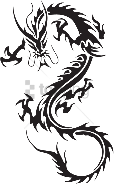 Free Png Color Tattoo Png Png Image With Transparent - Dragon Tattoo Transparent Background Clipart (480x777), Png Download