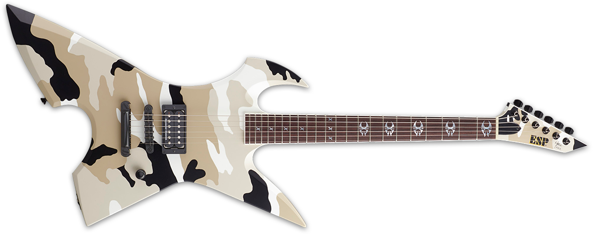 Max Cavalera Esp Guitar , Png Download - Max Cavalera Esp Guitar Clipart (1195x473), Png Download