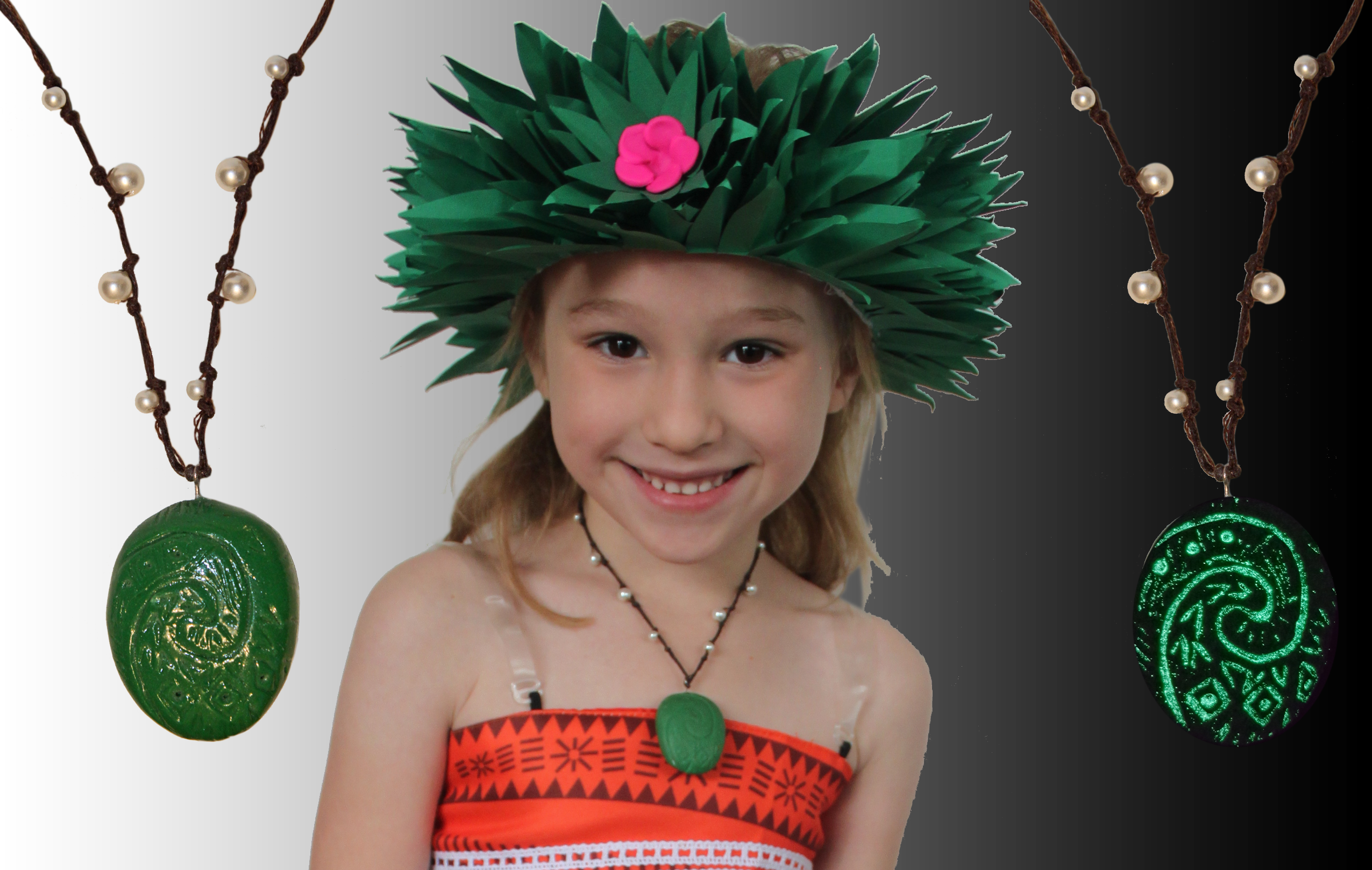 Moana Necklace Png - Party Hat Clipart (2551x1617), Png Download