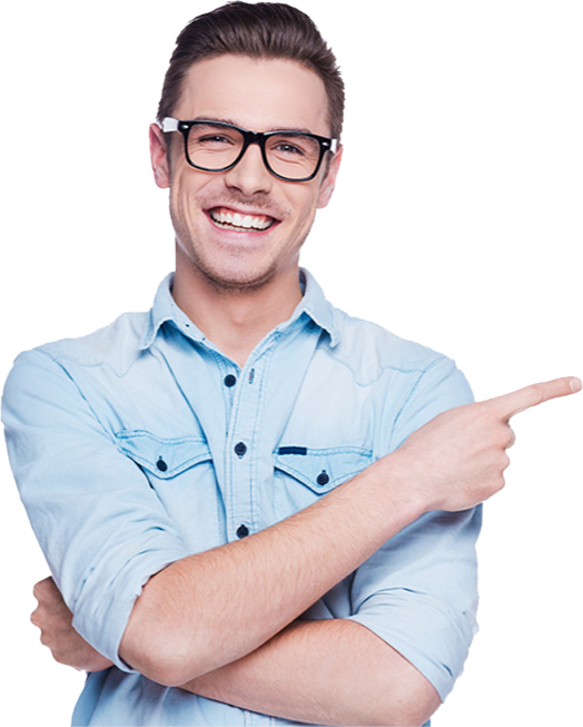 Pointing Man Clipart (524x653), Png Download