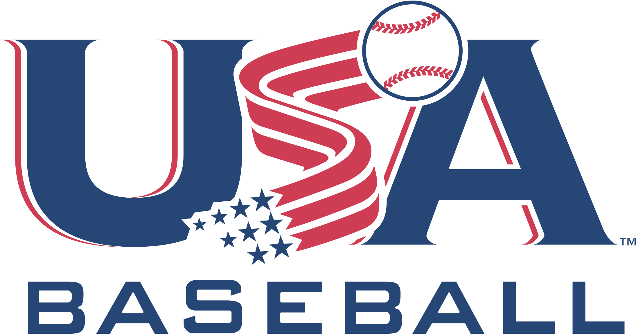 Usa Baseball Logo Png Transparent - Usa Baseball Clipart (2400x2400), Png Download