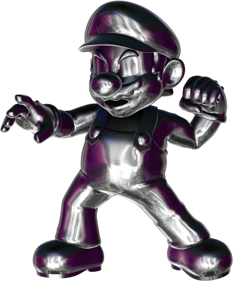 Alternative Costumes Poll Day One - Metal Mario Smash Ultimate Clipart (1024x1024), Png Download