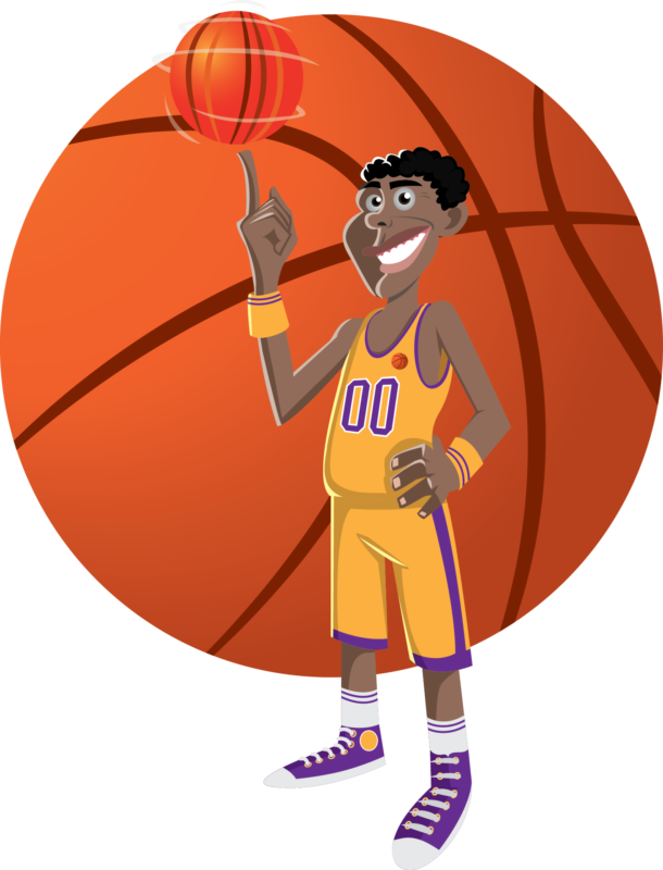Jpg Freeuse Free Images Photos Download - Animated Basketball Player Translucent Background Clipart (610x800), Png Download