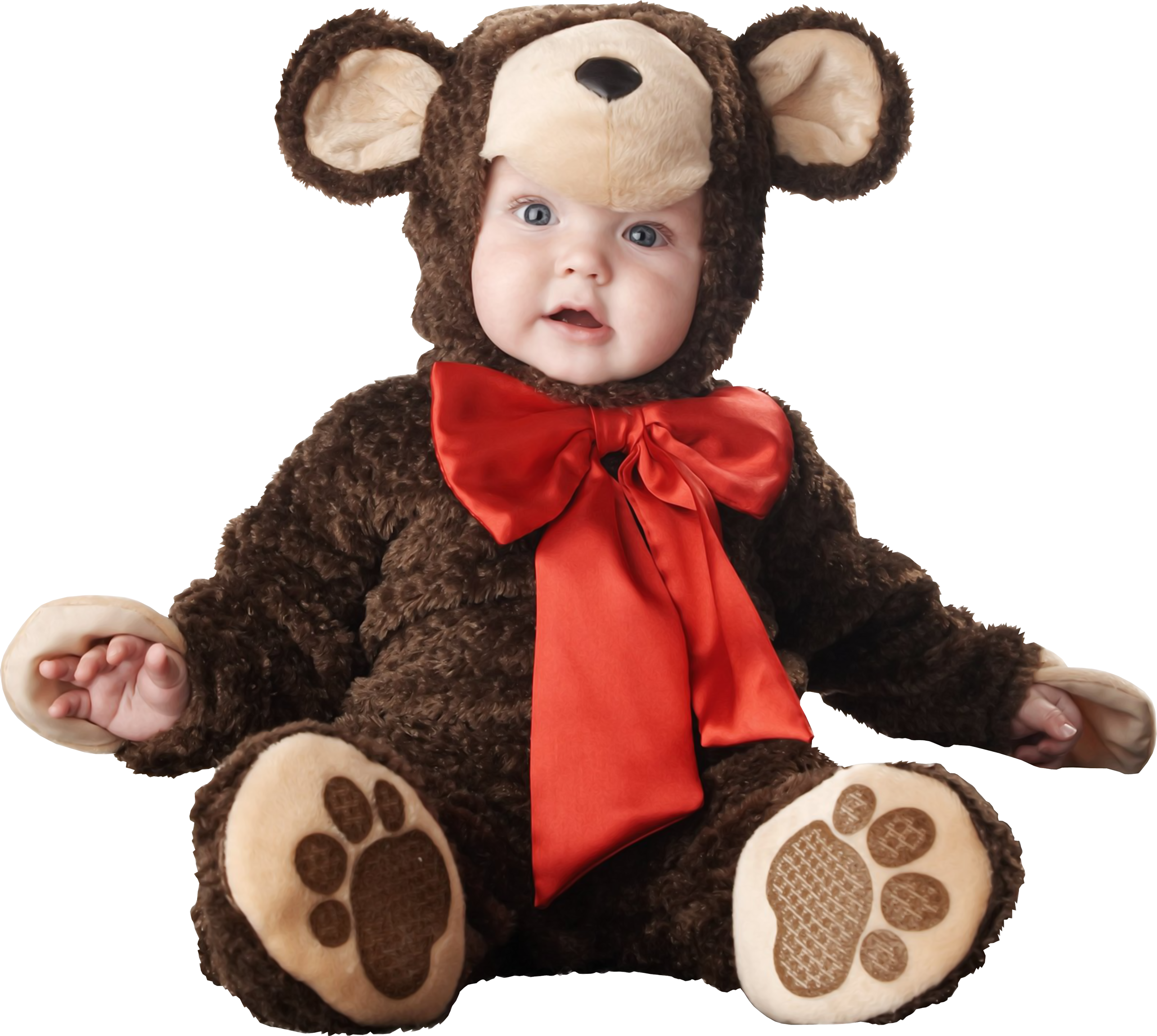 Baby, Child Png - Cute Baby With Teddy Bear Clipart (2570x2301), Png Download