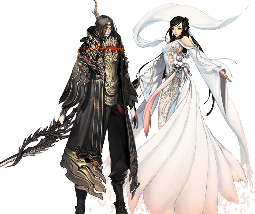 Blade And Soul Outfits, Blade And Soul Anime, Female - Blade And Soul Male Clipart (812x682), Png Download