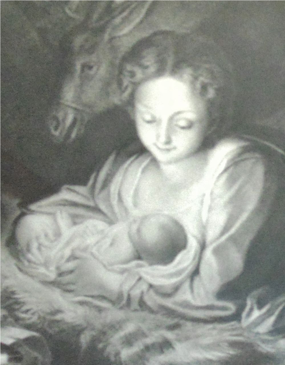 Madonna Drawing Print - Sitting Clipart (1280x1280), Png Download