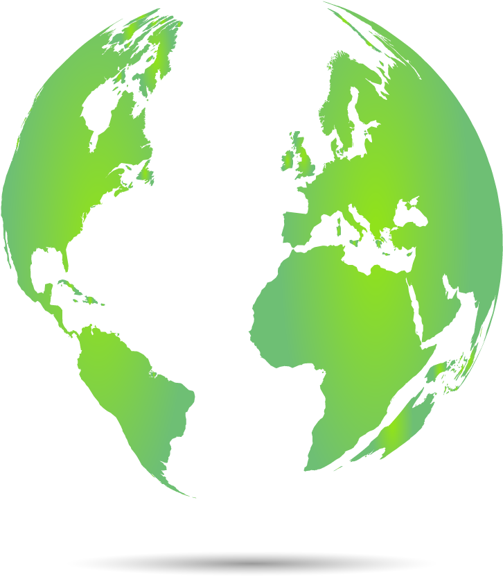 Green Globe Transparent Background - Green Globe No Background Clipart (726x832), Png Download