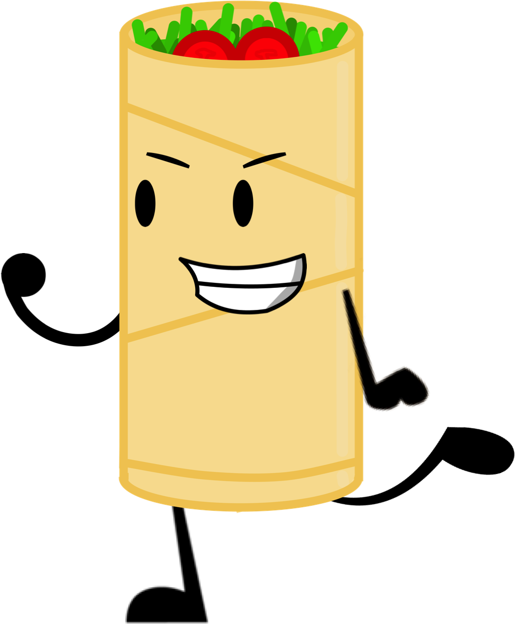 Burrito Clipart Taco Burrito - Burrito Cartoon Png Transparent Png - Large ...