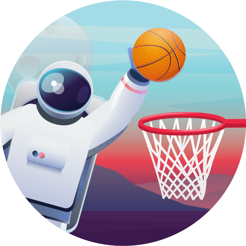 The New Nba App On Magic Leap Is A Game Changer Magic - Shoot Basketball Clipart (1528x860), Png Download