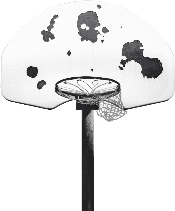 17 Days Ago - Black And White Basketball Hoops Clipart (1024x1024), Png Download
