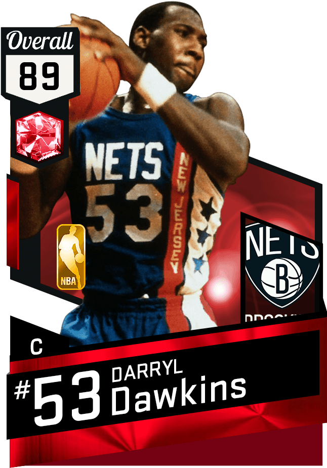 Darryl Dawkins Nba 2k17 , Png Download - Darryl Dawkins 2k19 Clipart (646x925), Png Download