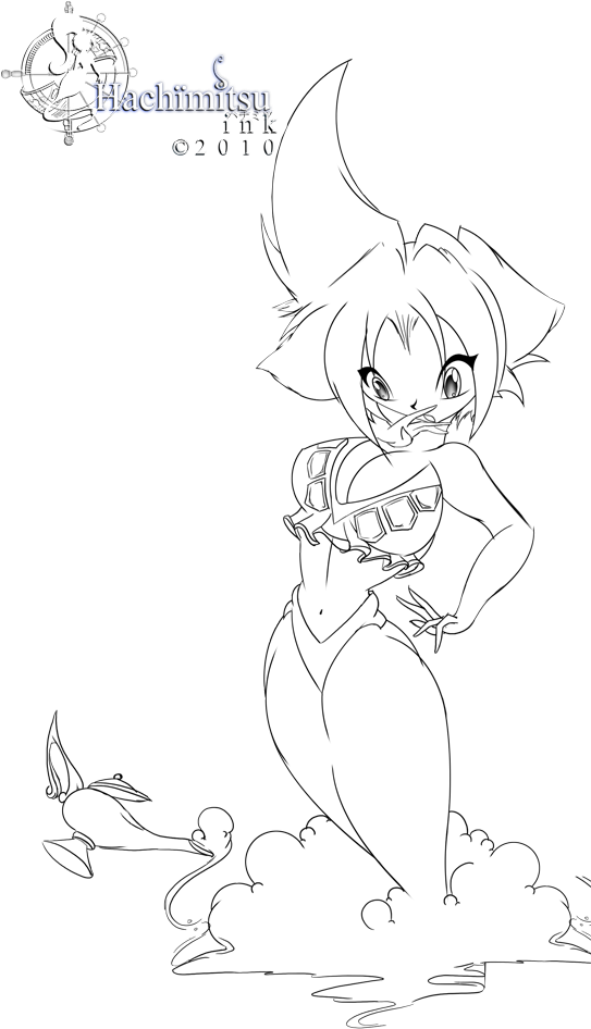 Djinnification - Cartoon Clipart (542x966), Png Download