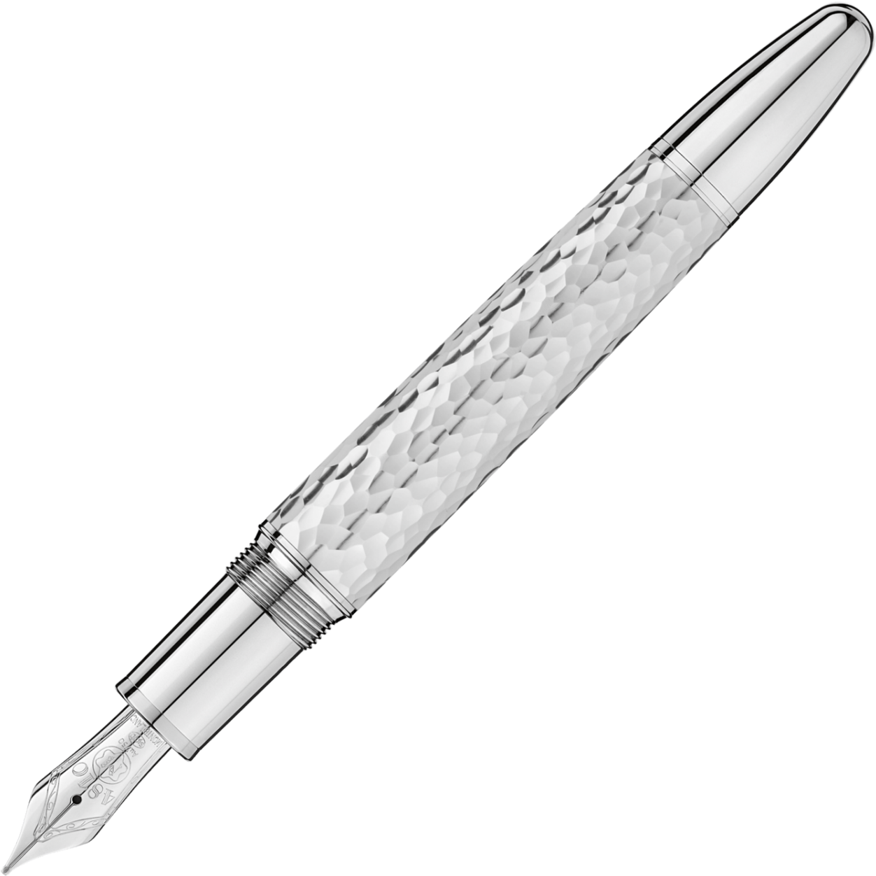 Montblanc Meisterstück Martelé Sterling Silver Fountain - Meisterstück Martelé Sterling Silver Fountain Pen Clipart (1500x1500), Png Download