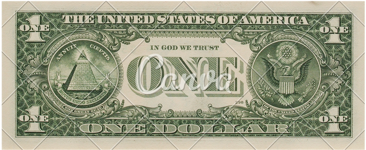 Dollar Transparent - One Us Dollar Png Clipart (800x444), Png Download