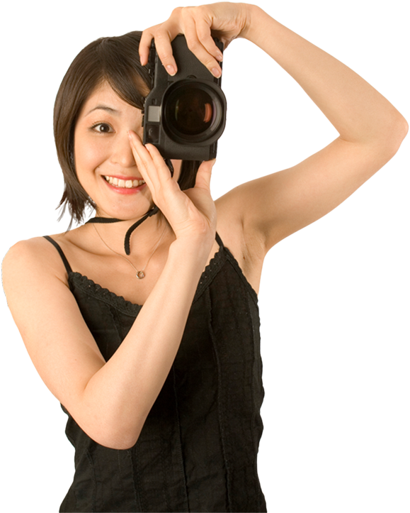 Photographer - Girl Clipart (600x795), Png Download