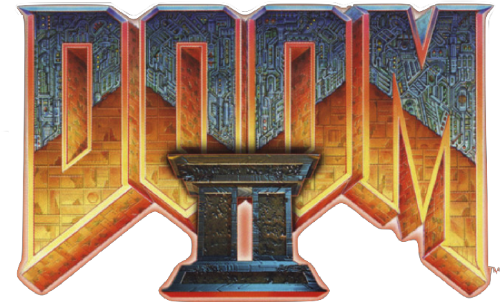 Doom 2 Title Screen Clipart (736x477), Png Download