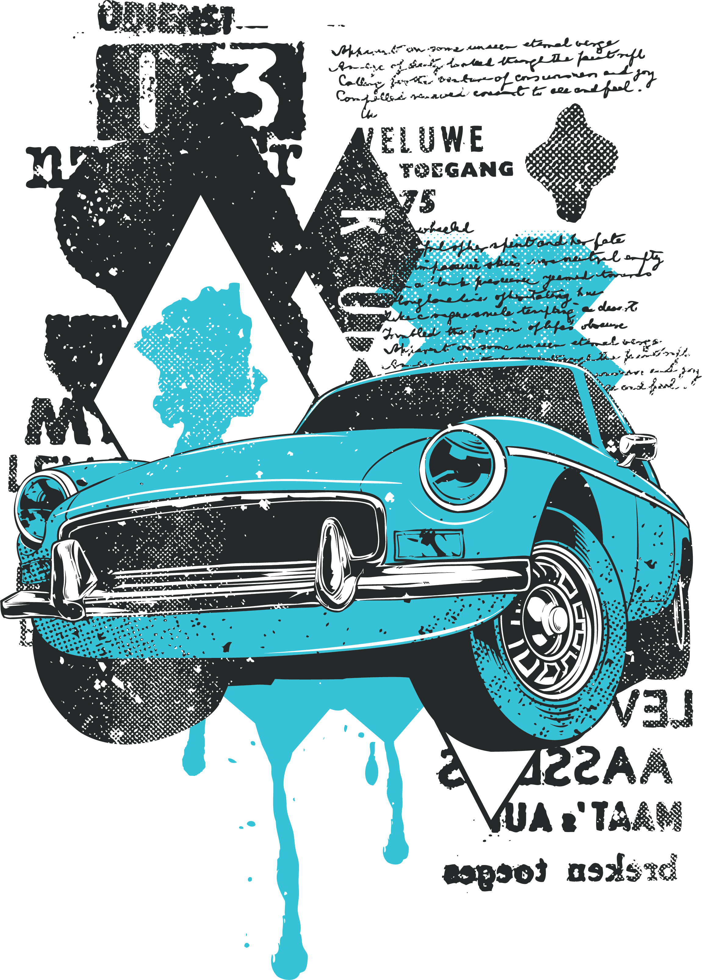 Blouse Vintage Compassionate T-shirt Printing Blood - Kids T Shirt Design Car Clipart (2301x3213), Png Download