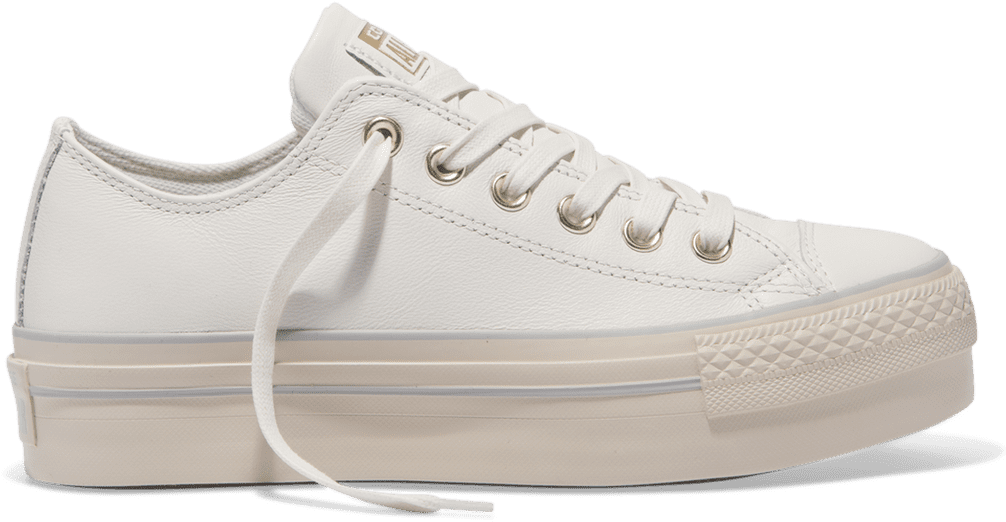 Converse Platform Leather Sneakers - Tennis Shoe Clipart (1024x1024), Png Download