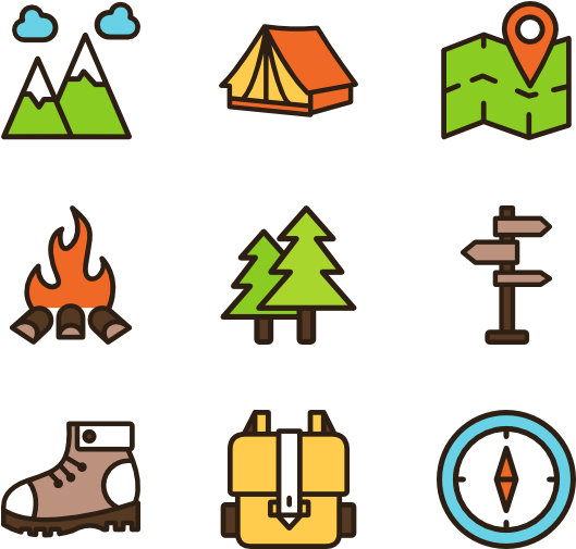 Hiking - Clip Art - Png Download (600x564), Png Download