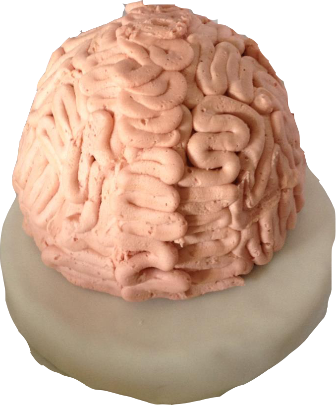 Brain Cake - Buttercream Clipart (678x817), Png Download