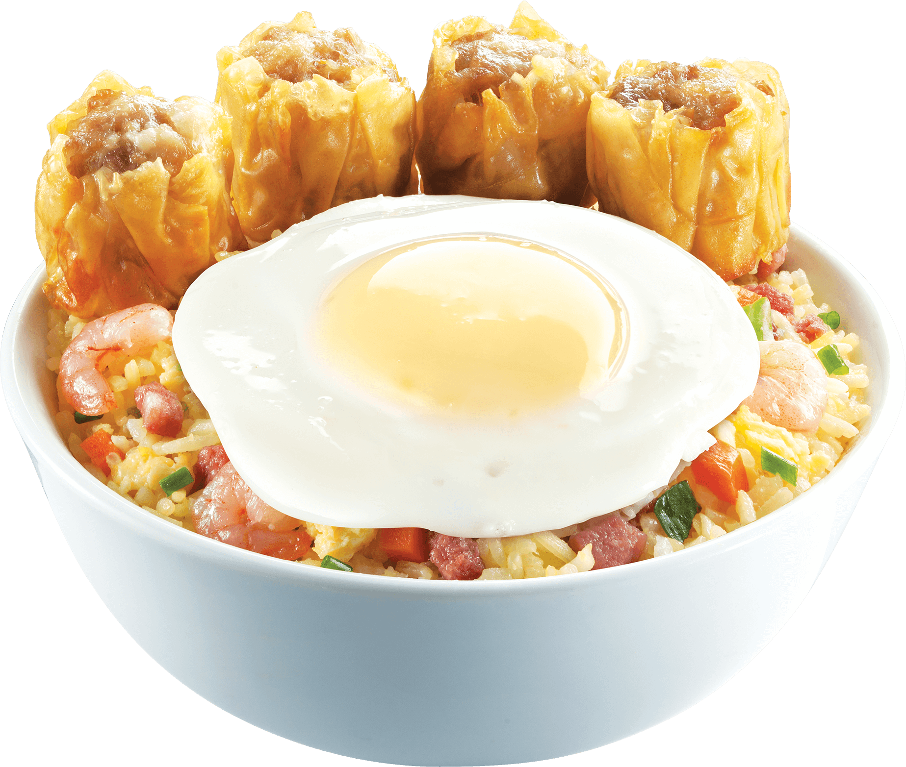 Breakfast Food Png - Siomai With Rice And Egg Clipart (1847x1565), Png Download