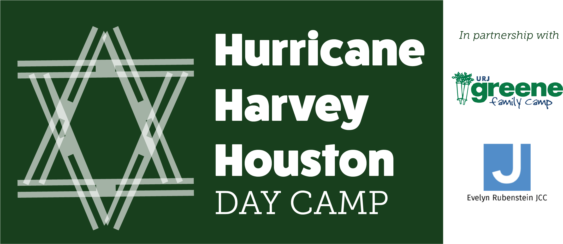 Hurricane Harvey Png - Greene Family Camp Clipart (2400x1017), Png Download