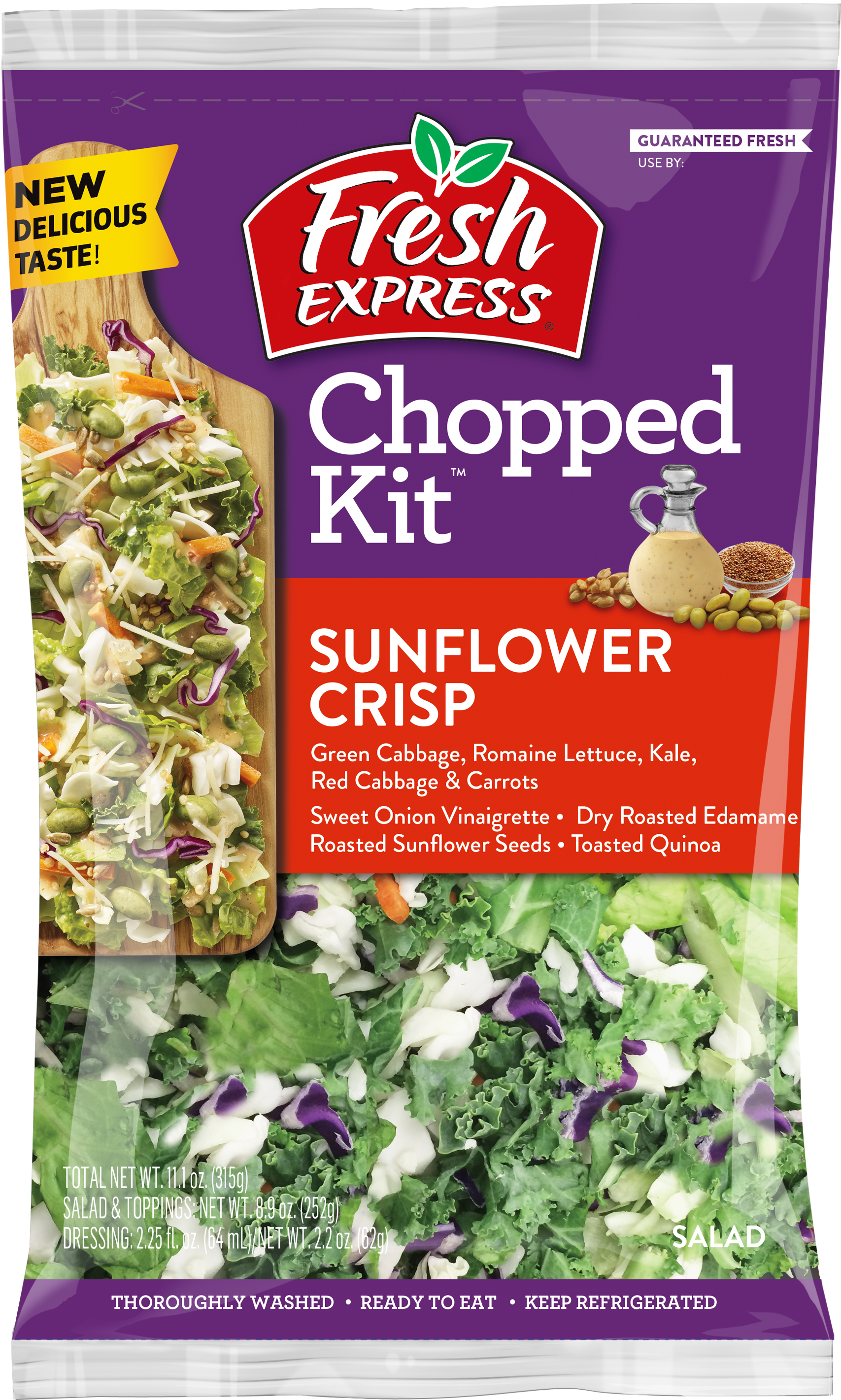 Kale Clipart Mustard Vegetable - Fresh Express Chopped Kit Chipotle Cheddar - Png Download (2368x3078), Png Download