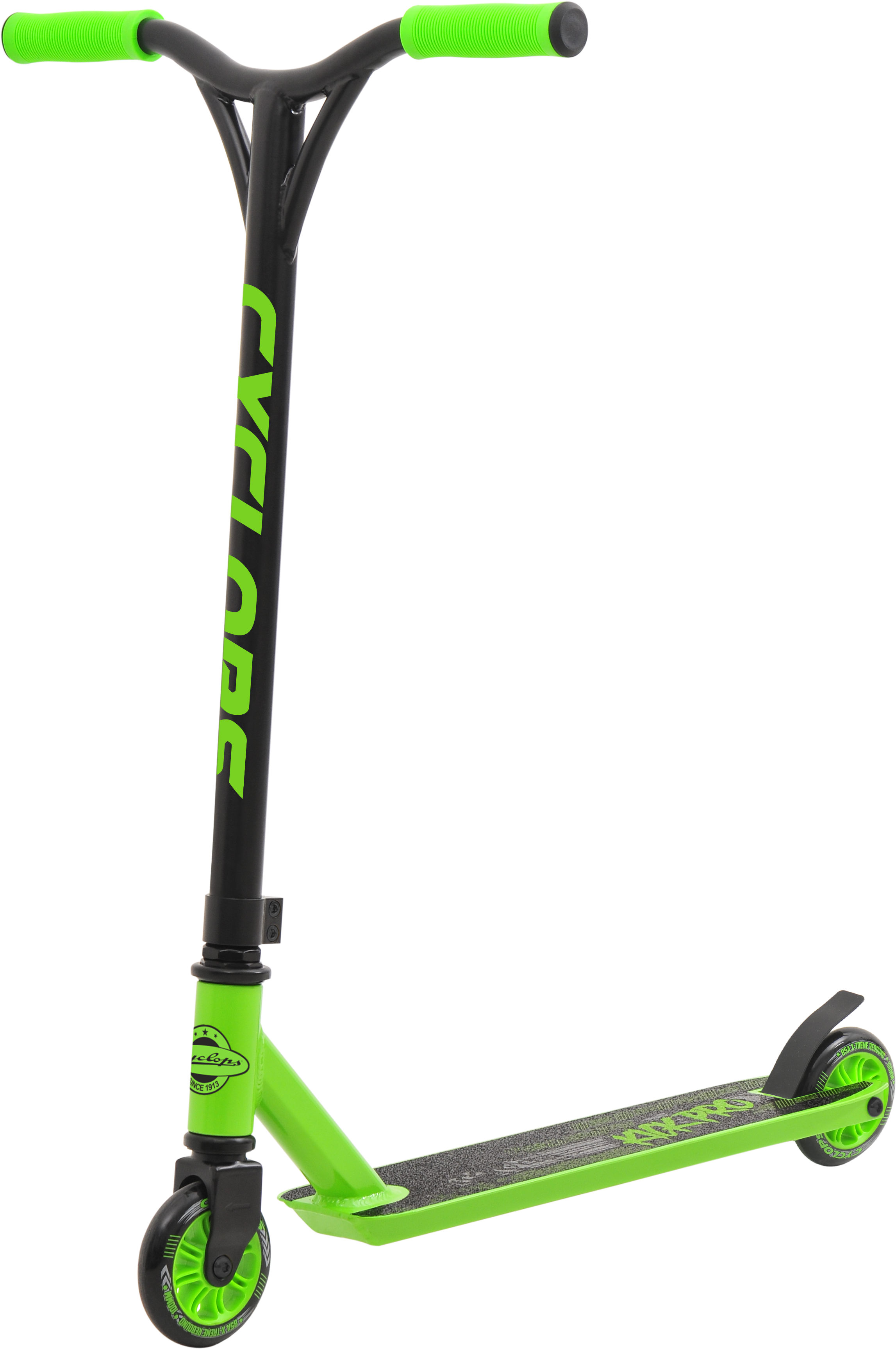 Cyclops Recruit Pro Stunt Scooter Green Clipart (2672x3776), Png Download
