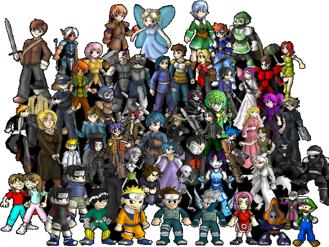Characters By Aggiepuff - Video Games Characters Png Clipart (640x480), Png Download