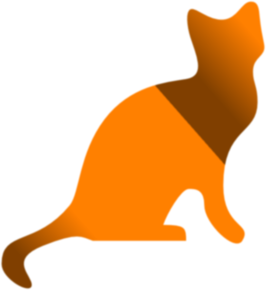 Cat Silhouette Clipart (546x596), Png Download