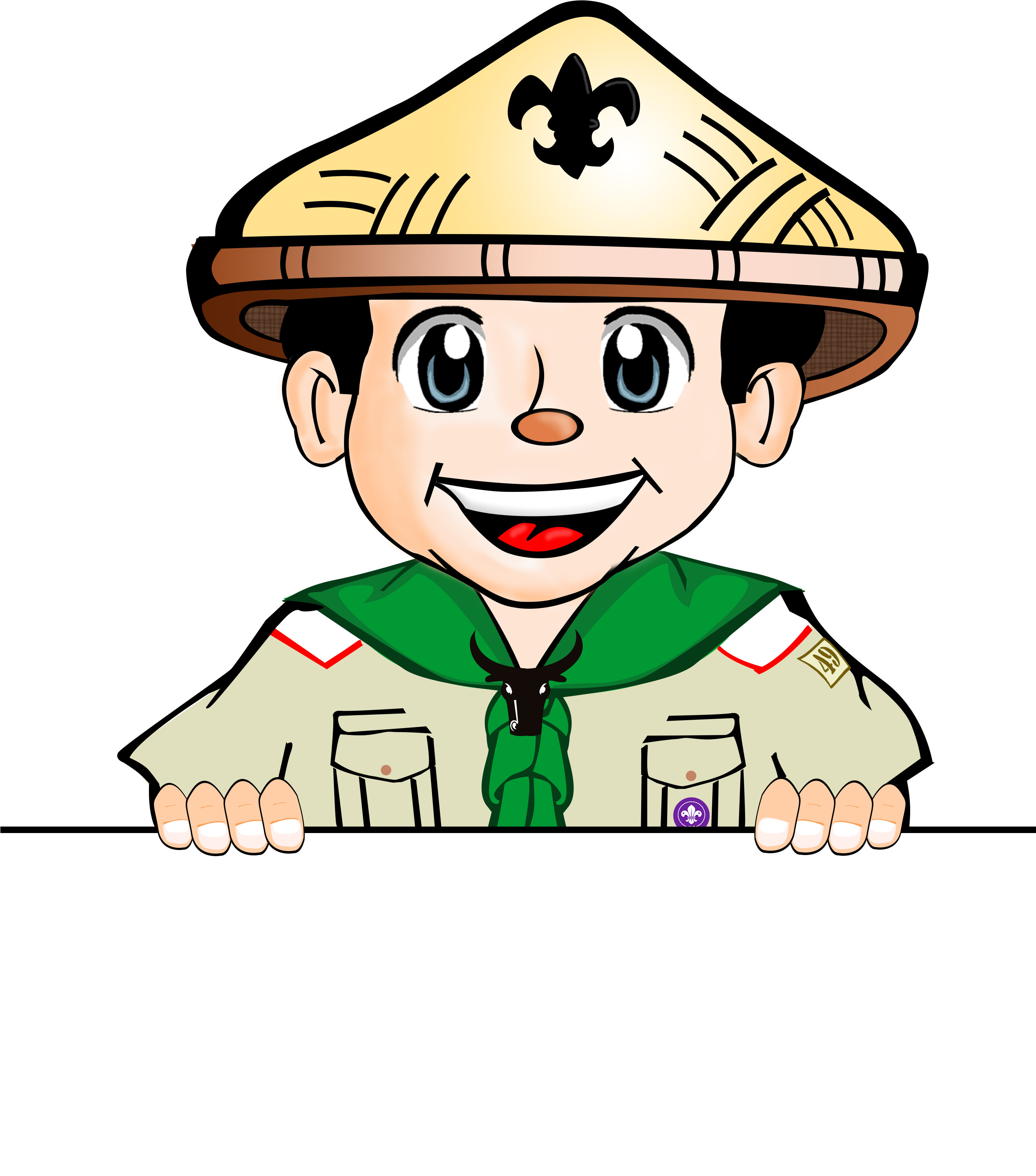 Elementary Boy Scout Boy Scout Of The Philippines Biboy - Clip Art Boy Scout Of The Philippines - Png Download (2872x3430), Png Download