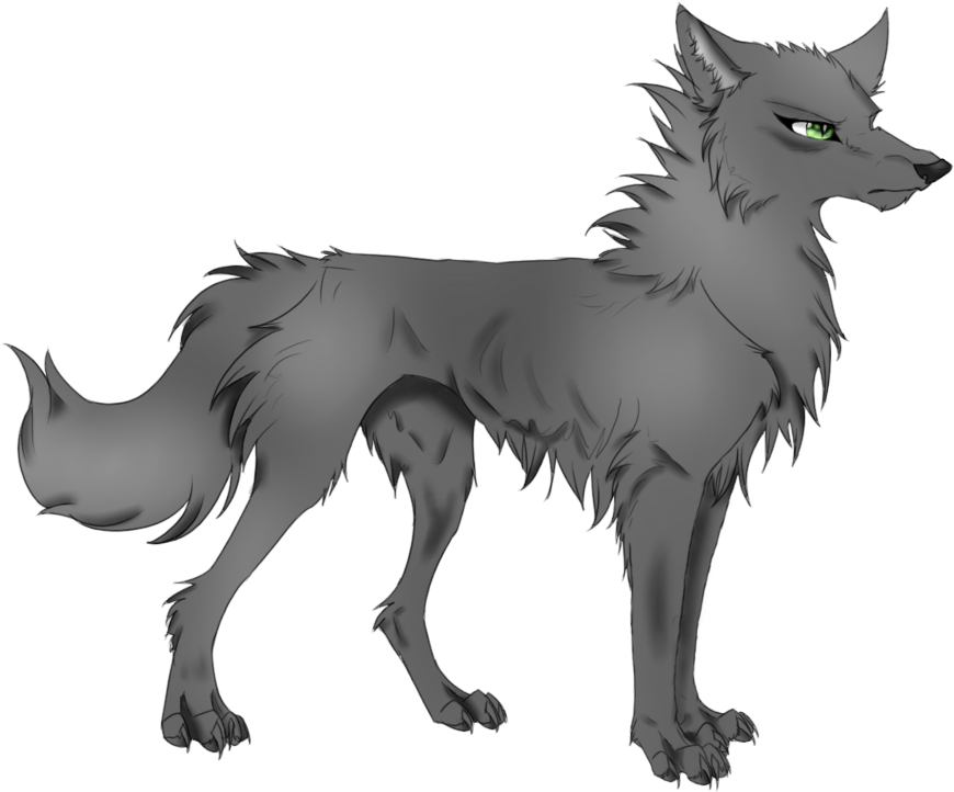 Cartoon Wolf Png - Anime Wolf Png Clipart (900x756), Png Download