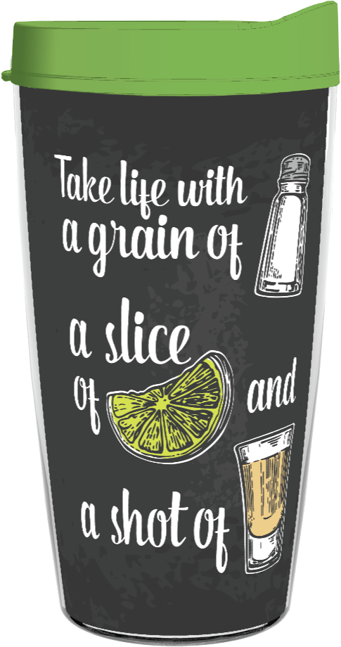 Take Life With A Grain Of Salt, A Slice Of Lime, And Clipart (485x920), Png Download