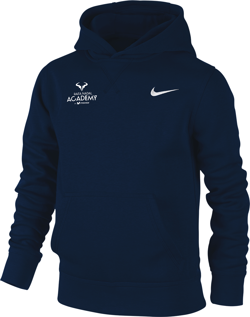 Dark Blue Sweatshirt For Children - Nike Black Pullover Hoodie Clipart (1200x1200), Png Download