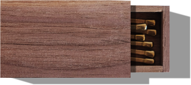 Walnut Match Box Roo Kee Roo - Plywood Clipart (1000x1000), Png Download