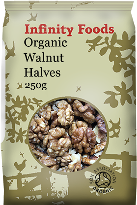 Organic Walnut Halves - Infinity Chia Seeds Clipart (600x600), Png Download