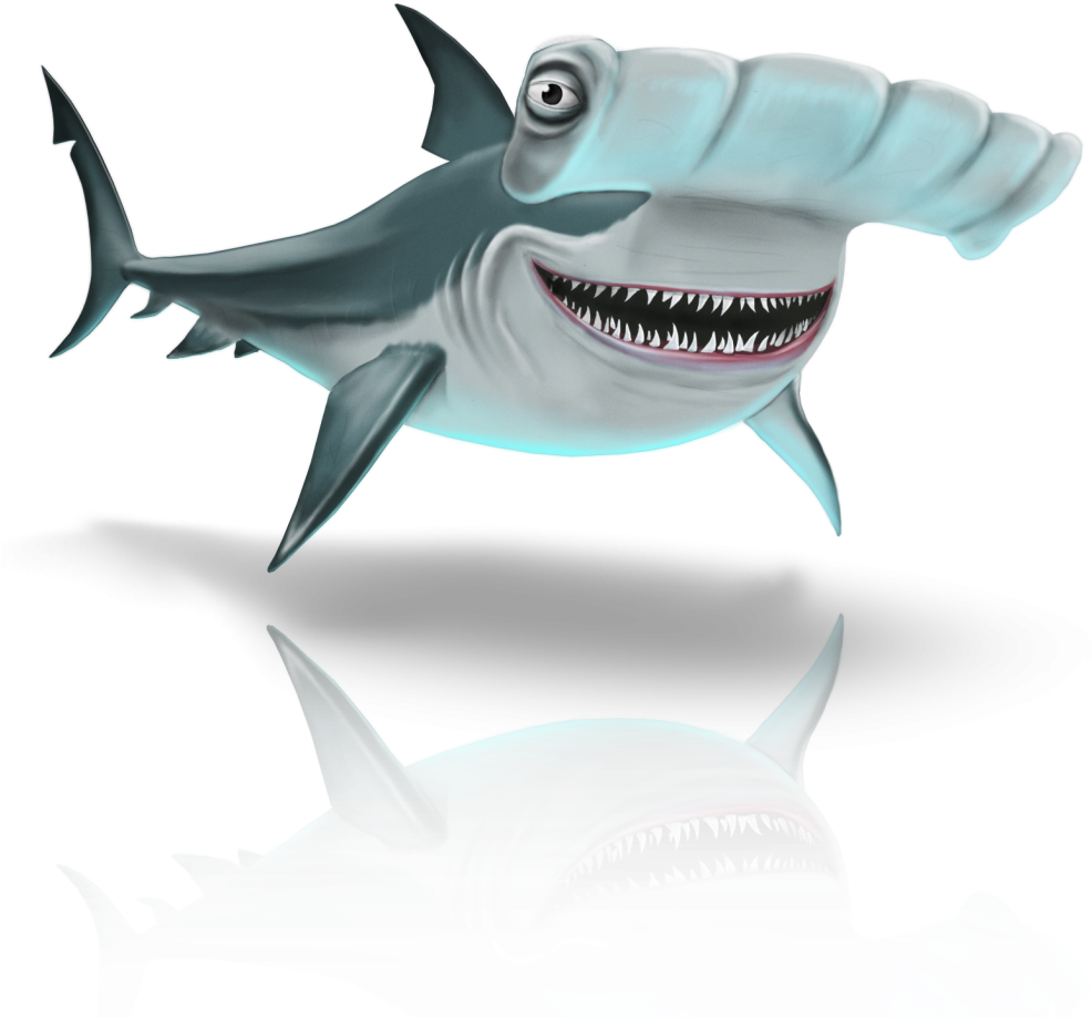 Hammerhead Shark Survival Character Clipart (986x919), Png Download