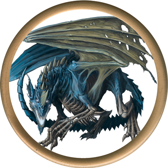 View Samegoogleiqdbsaucenao Dracolich , - Bone Dragon D&d Clipart (576x576), Png Download